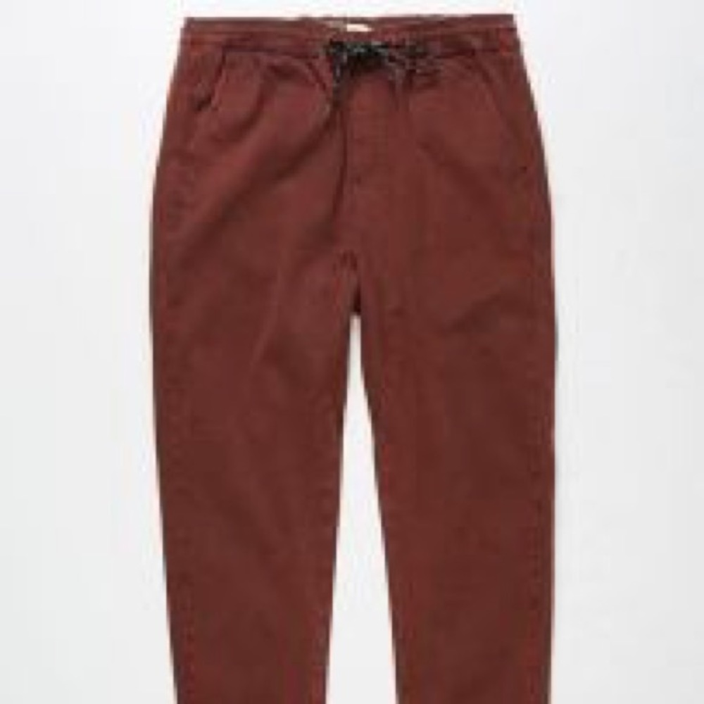 Burgundy jogger pants size small